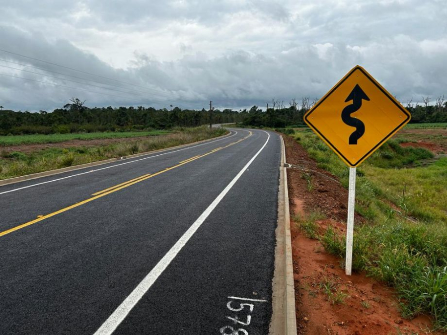 Concluído asfaltamento de 36 km da MT-322 até rodovia federal