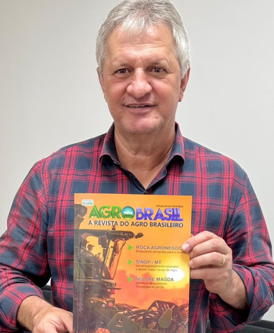 Deputado Dilmar Dal Bosco Recebe a Revista Agro Brasil em Seu Gabinete